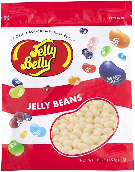 Jelly Belly Coconut Jelly Beans - 1 Pound (16 Ounces) Resealable Bag - Genuine, Official, Straight from the Source - Product Image