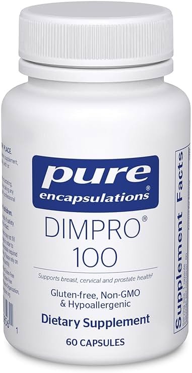 Pure Encapsulations DIMPRO 100 - Diindolylmethane Supplement - for Breast, Cervical & Prostate Health* - Gluten Free & Vegan - 60 Capsules - Product Image