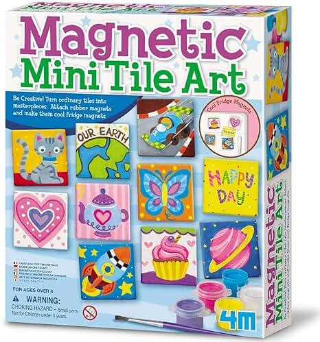 4M Magnetic Mini Tile Art, Art & Crafts DIY Kit, For Boys & Girls Ages 8+ - Product Image
