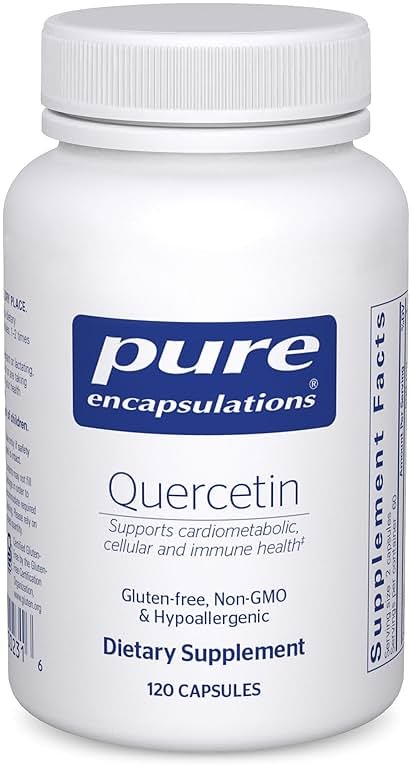 Pure Encapsulations Quercetin - 500 mg - Immune Support, Cellular Health & Heart Health* - Antioxidant Supplement - Gluten Free & Non-GMO - 120 Capsules - Product Image