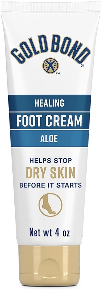 Gold Bond Healing Foot Cream for Dry Feet, 4 oz, With Aloe, Nourishes & Softens for Healthier Looking Feet - Product Image