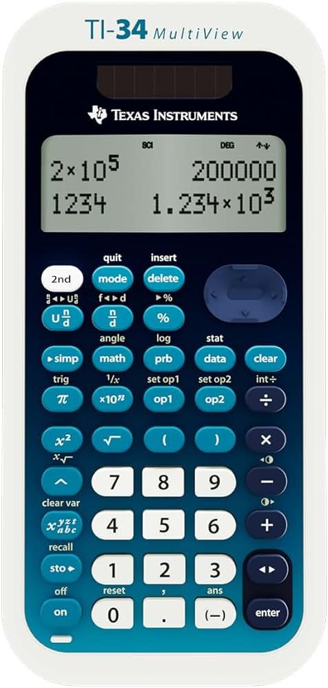 Texas Instruments TI-34 MultiView Scientific Calculator - Product Image