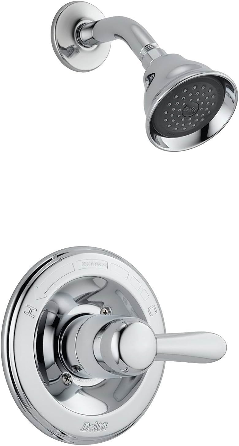 Delta Lahara 14 Series 5-Setting Shower Faucet Set, Chrome Shower Head and Handle Set, Valve Trim Kit, Chrome T14238 (Valve Not Included) - Product Image