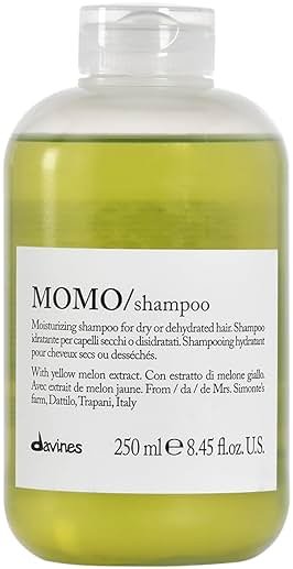 Davines MOMO/Shampoo, Moisturizing Gel Shampoo for Dry or Dehydrated Hair - Deeply Hydrates with Apricots - Gentle Cleanser Restores Softness, Shine & Moisture - Product Image