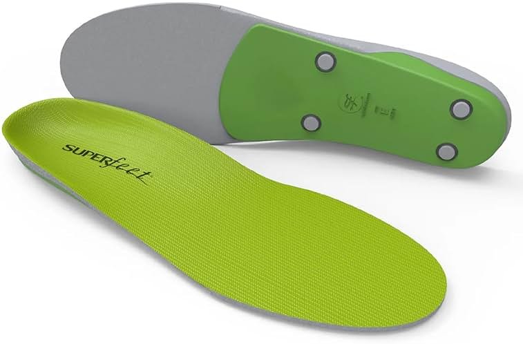Superfeet All-Purpose Support High Arch Insoles (Green) for Active Lifestyle with High Arch Support - Men 5.5-7 / Women 6.5-8 - Product Image