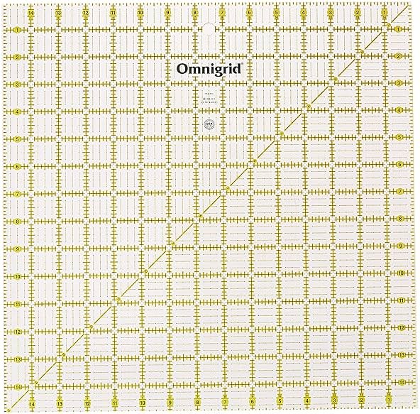 Omnigrid 15" x 15" Square Quilting and Sewing Ruler - Product Image