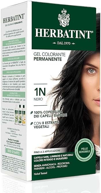 Herbatint Hair Dye 1N Black - Ammonia Free - Product Image
