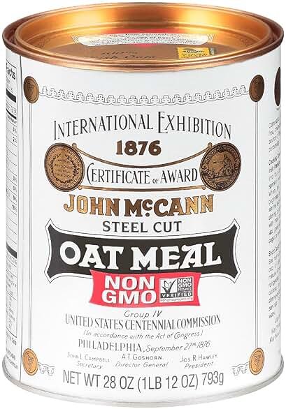 McCann's Irish Oatmeal, Traditional Steel Cut, 28 Ounce (Pack of 4) - Product Image