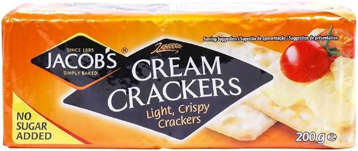 Jacob's Cream Crackers. 200g Pack (Pack of 6) - Product Image