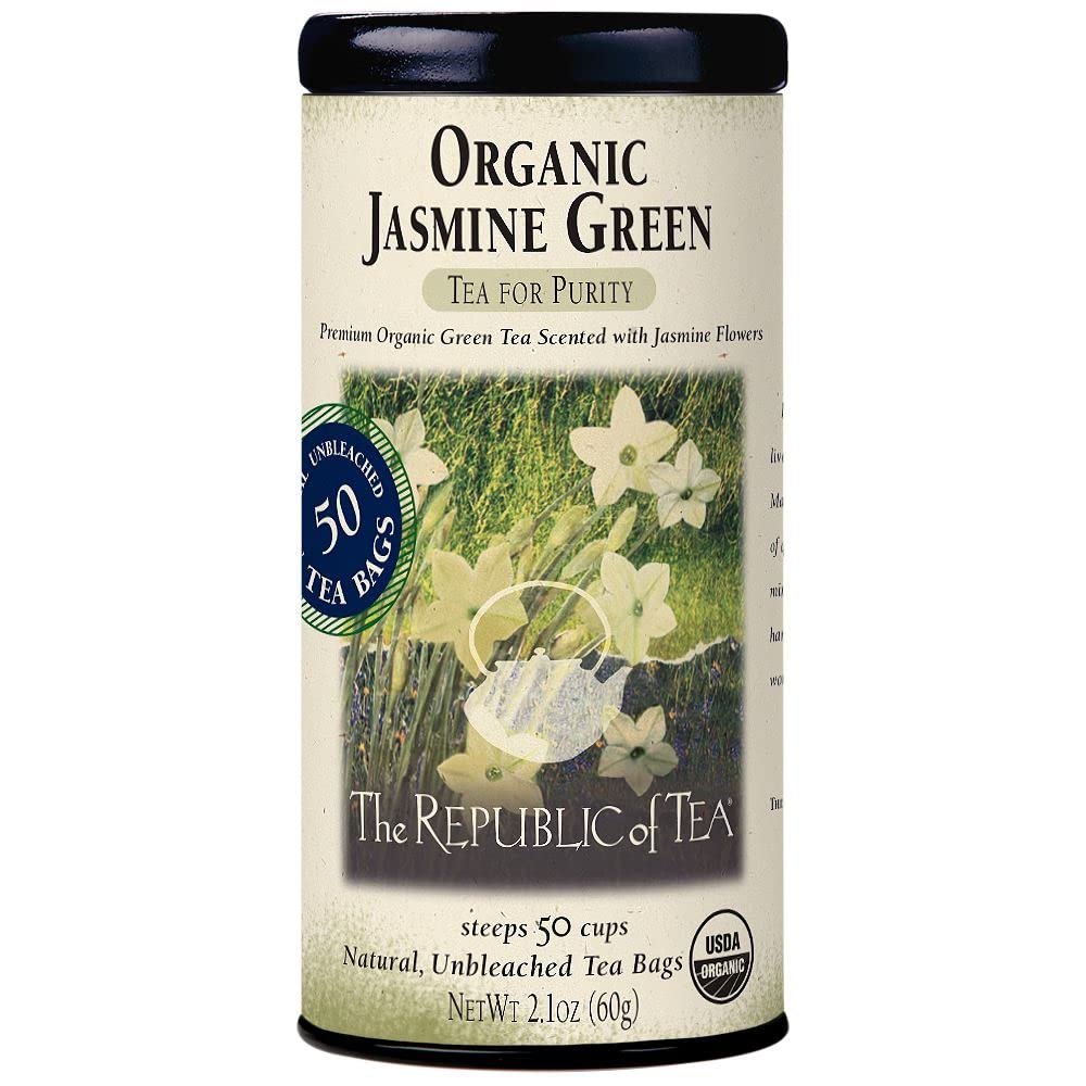 The Republic of Tea - Organic Jasmine Green Tea, 50 Tea Bags - Product Image