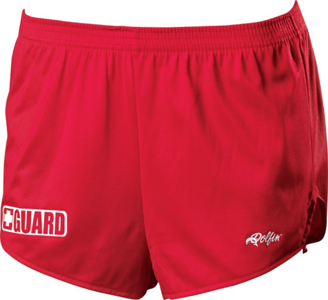 Dolfin Swimwear Female Cover-Up Short W/Guard Logo-Red - Product Image