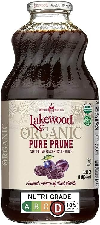 Lakewood Organic 100% Juice Pure Prune (1 X 32 FL OZ) - Product Image