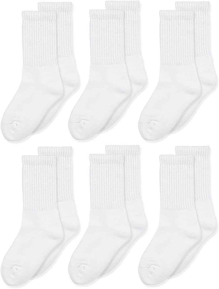 Jefferies Socks Seamless Toe Athletic Crew Socks 6-pack - Product Image