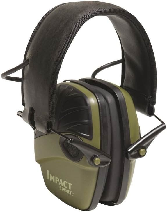 Howard Leight by Honeywell R-01526, Impact Sport Earmuffs, Olive Drab Green. - Product Image
