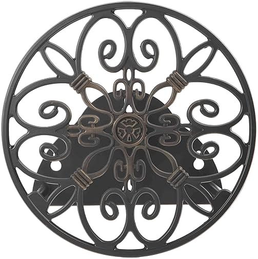 Liberty Garden Products 670 Wall Mounted Decorative Hose Butler, Holds 125-Feet of , Black - Product Image