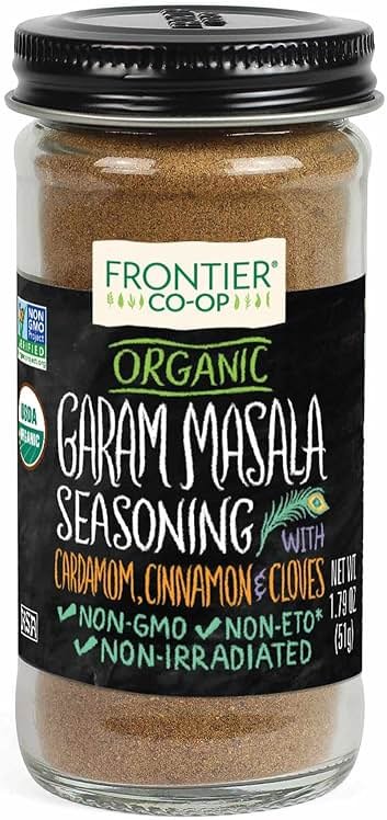 Frontier Co-op Organic Garam Masala, 2 Ounce Bottle, Northern Indian Spice Blend, Richly Spicy But Not Hot, Kosher, Non ETO - Product Image