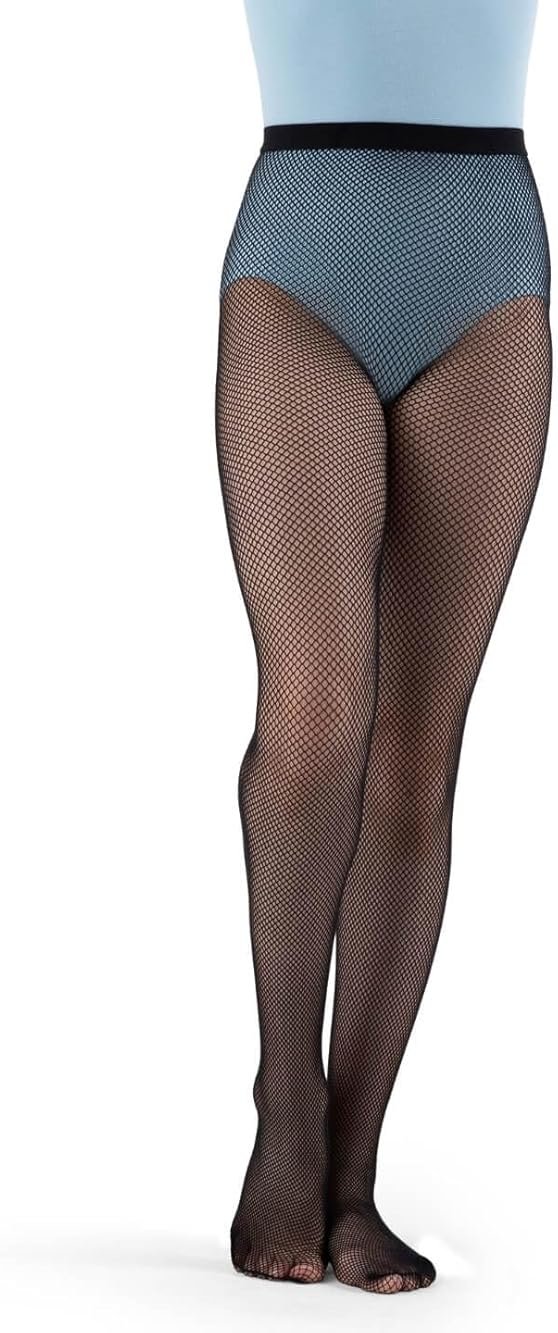 Capezio Big Girls' Studio Basics Back Seam Fishnet Tight - Product Image
