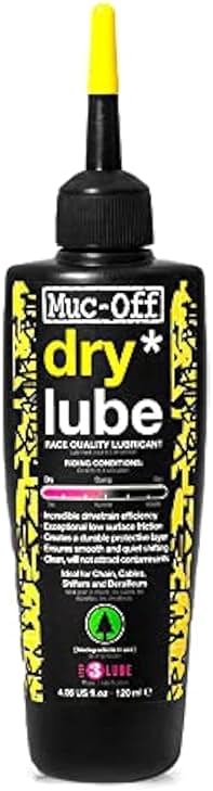 Muc-Off Bio Dry Bike Chain Lube 50ml Wax-Based Formula for Smooth Gear Shifts | Creates Protective Layer and Reduces Friction | Pipette System for Easy Application - Product Image