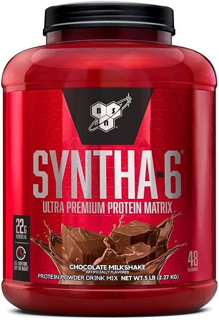 BSN SYNTHA-6 Whey Protein Powder with Micellar Casein, Milk Protein Isolate, Chocolate Milkshake, 48 Servings (Packaging May Vary) - Product Image