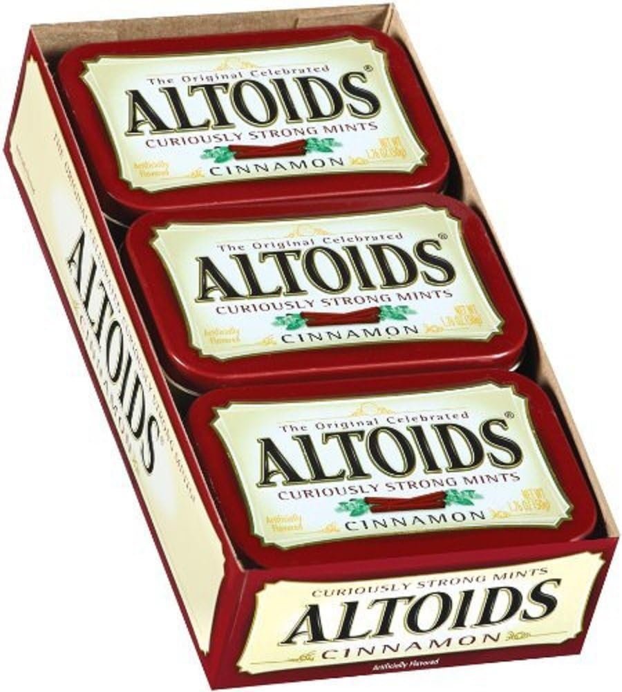 Altoids Curiously Strong Mints, Cinnamon, 1.76oz Per Tin, 6 Tin Pack - Product Image