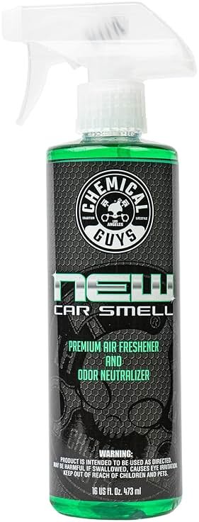 Chemical Guys New Car Smell Air Freshener and Premium Odor Eliminator Refreshes & Neutralizes Odors, Great Car Fresheners for Trucks, SUVs, RVs, and More - 16 oz - Product Image
