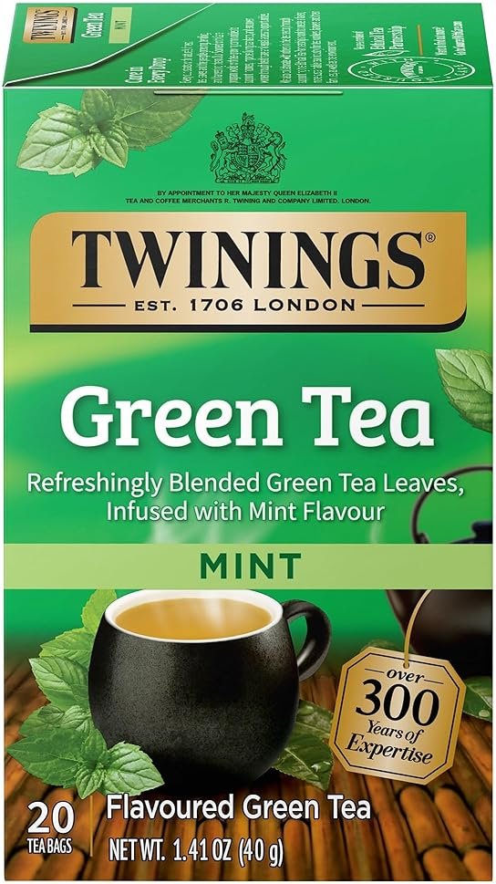 TWININGS TEA, TEA,GREEN,MINT 20 BAG - Product Image