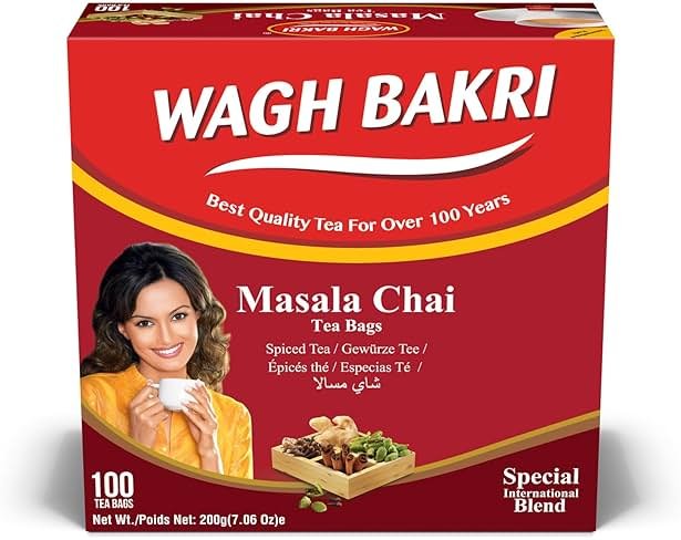Wagh Bakri Chai Tea Bags, 100 Tea bags of Special International Blend, 200 grams - Product Image