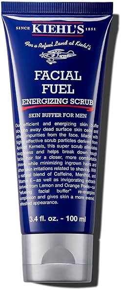Kiehl's Facial Fuel Exfoliating Face Scrub, Facial Cleanser for Men, Smooths Skin & Removes Dead Skin, Dirt & Oil, Helps Soften Tough Facial Hair, with Caffeine, Menthol, Vitamin E & Citrus Extracts - Product Image