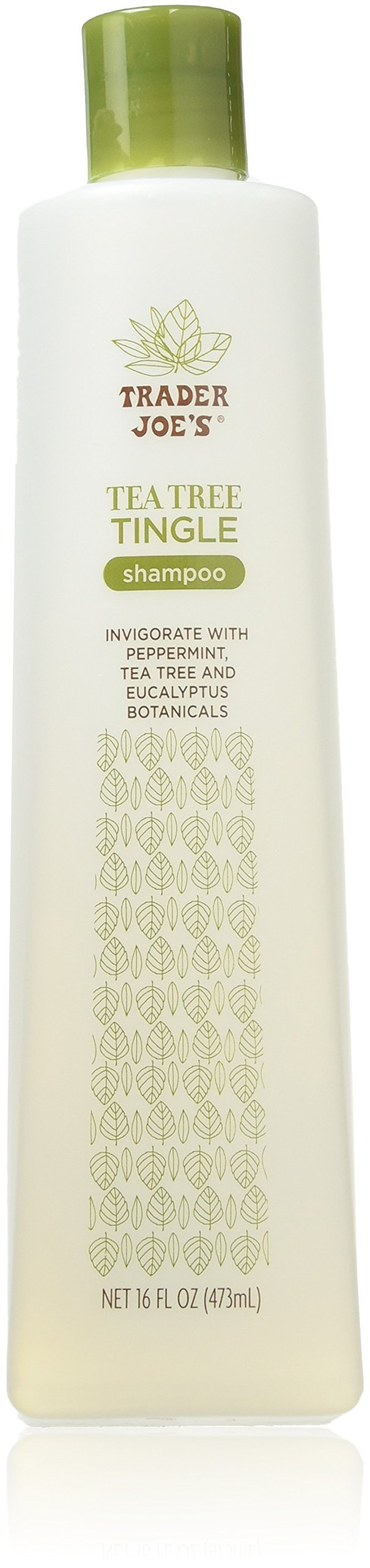 Trader Joe's Tea Tree Tingle Shampoo with Peppermint, Tea Tree and Eucalyptus Botanicals, 16-Ounces - Product Image