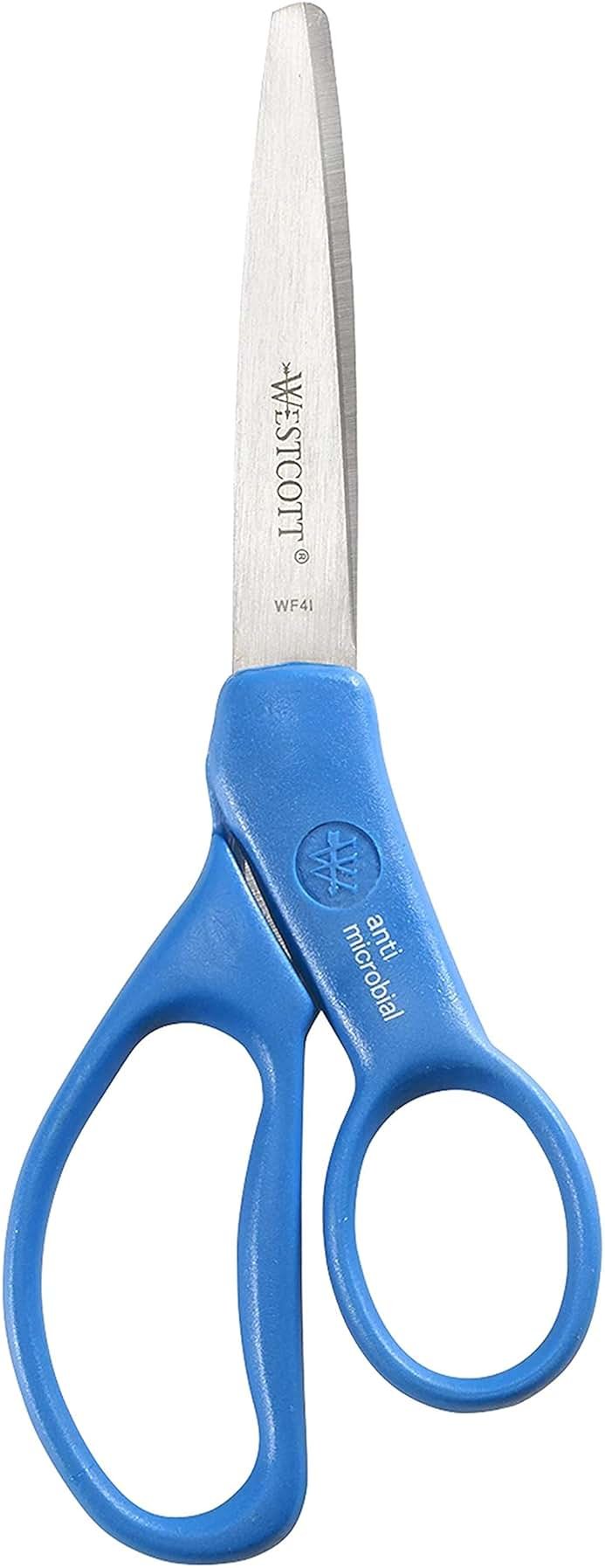 Westcott GEM Crystal-Design Scissors for Kids Ages 12+ - Back to School Essentials and Classroom Supplies - 7-Inch Pointed Student Scissors - for Right- or Left-Handed Use - Assorted Colors - 1 Pack - Product Image