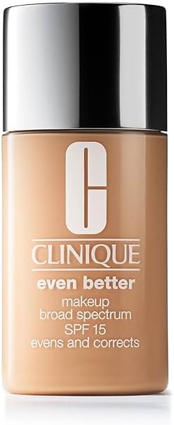 Clinique Even Better Makeup Liquid Foundation SPF 15 With Vitamin C For Dry + Oily Combination Skin Types | Medium Coverage + Natural Finish | Evens Skin Tone + Reduces Dark Spots - Product Image