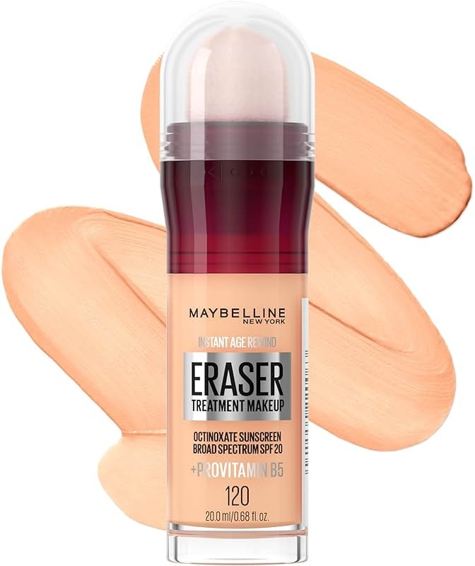 Maybelline Instant Age Rewind Eraser Foundation with SPF 20 and Moisturizing ProVitamin B5, 120, 1 Count (Packaging May Vary) - Product Image