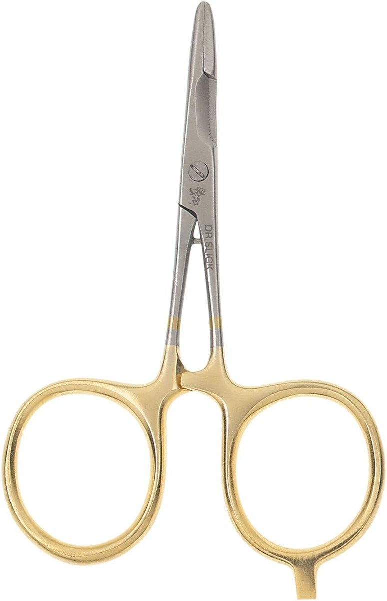 Dr. Slick Scissor Clamp, 4", Gold Straight Blades, Gold Straight Blades, 4 Inch - Product Image