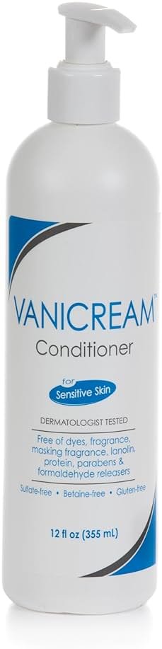 Vanicream Conditioner – pH Balanced Mild Formula Effective For All Hair Types and Sensitive Scalps - Free of Fragrance, Lanolin, and Parabens – 12 Fl Oz - Product Image