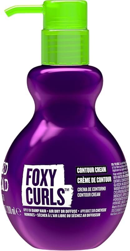 TIGI Bed Head Curl Cream, Foxy Curls – Contour Cream for Lightweight Definition, Frizz Control, Anti-Humidity, Wavy & Curly Hair Products, Fruit Twist Scent, 6.76 Oz - Product Image