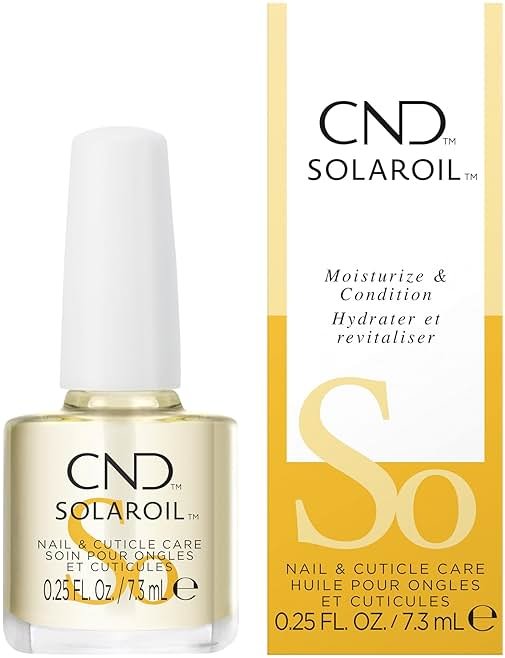 CND SolarOil Cuticle Oil, Natural Blend Of Jojoba, Vitamin E, Rice Bran and Sweet Almond Oils, Moisturizes and Conditions Skin (Packaging May Vary) - Product Image