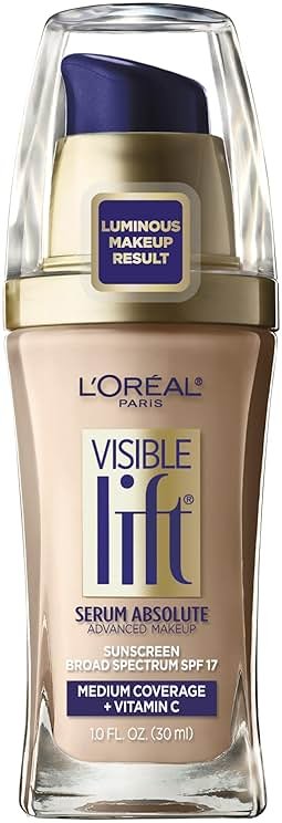 L'Oreal Paris Visible Lift Serum Absolute Foundation, Creamy Natural, 1 Ounce - Product Image