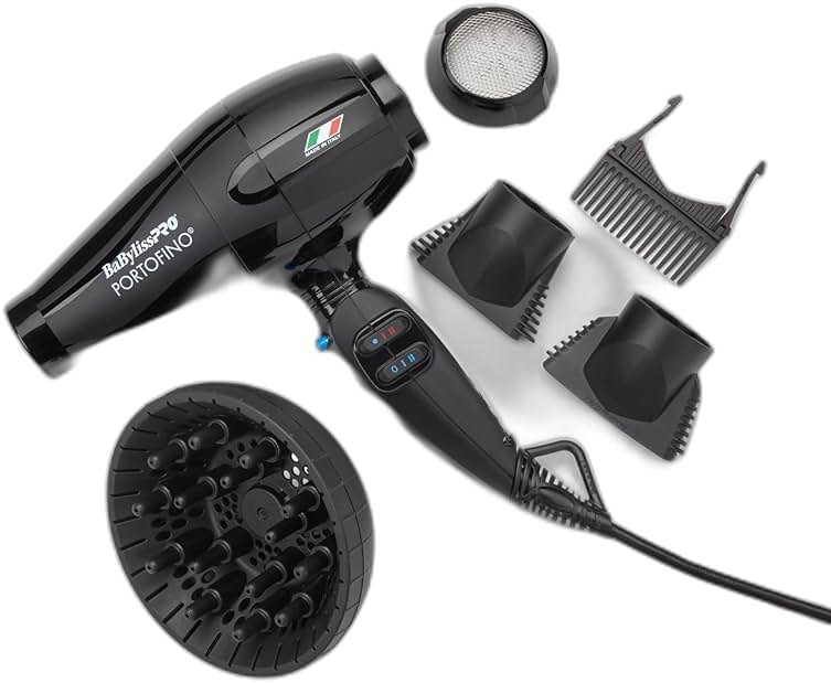 BaBylissPRO Nano Titanium Italian Portofino Hair Dryer - Professional 2000 Watt Blow Dryer - Product Image