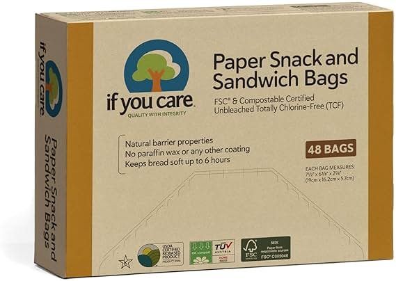 If You Care Sandwich Bags, Natural , 48 Count - Product Image