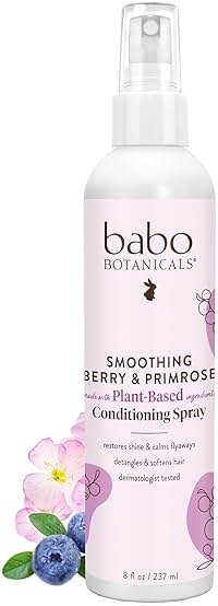 Babo Botanicals, Detangler Instantly Smooth Berry Primrose, 8 Fl Oz - Product Image