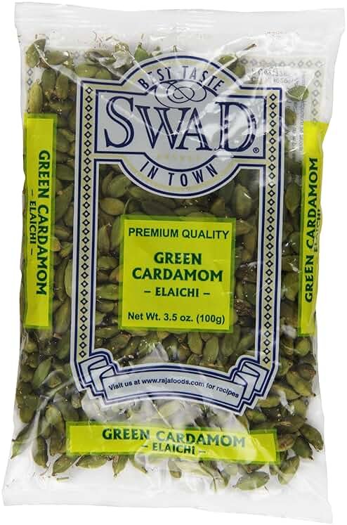 Swad Cardamom Indian Grocery Spice, Pods Green, 3.5 Ounce - Product Image