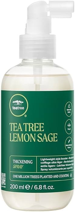 Tea Tree Lemon Sage Thickening Spray, Builds Body + Boosts Volume, For Fine Hair - Product Image
