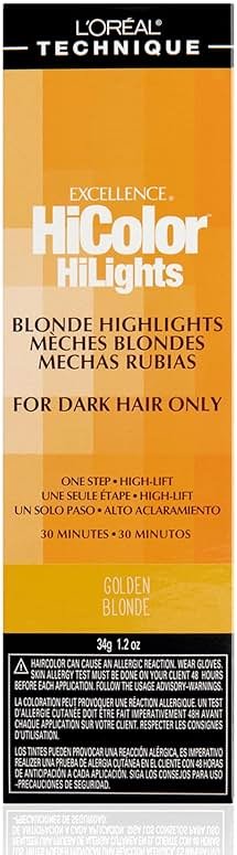 L'Oréal Technique HiColor Blonde HiLights Permanent Hair Color for Dark Hair - Intense Blonde Highlights, No Pre-Lightening Required, No-Drip Creme, Quick Processing Time - Product Image