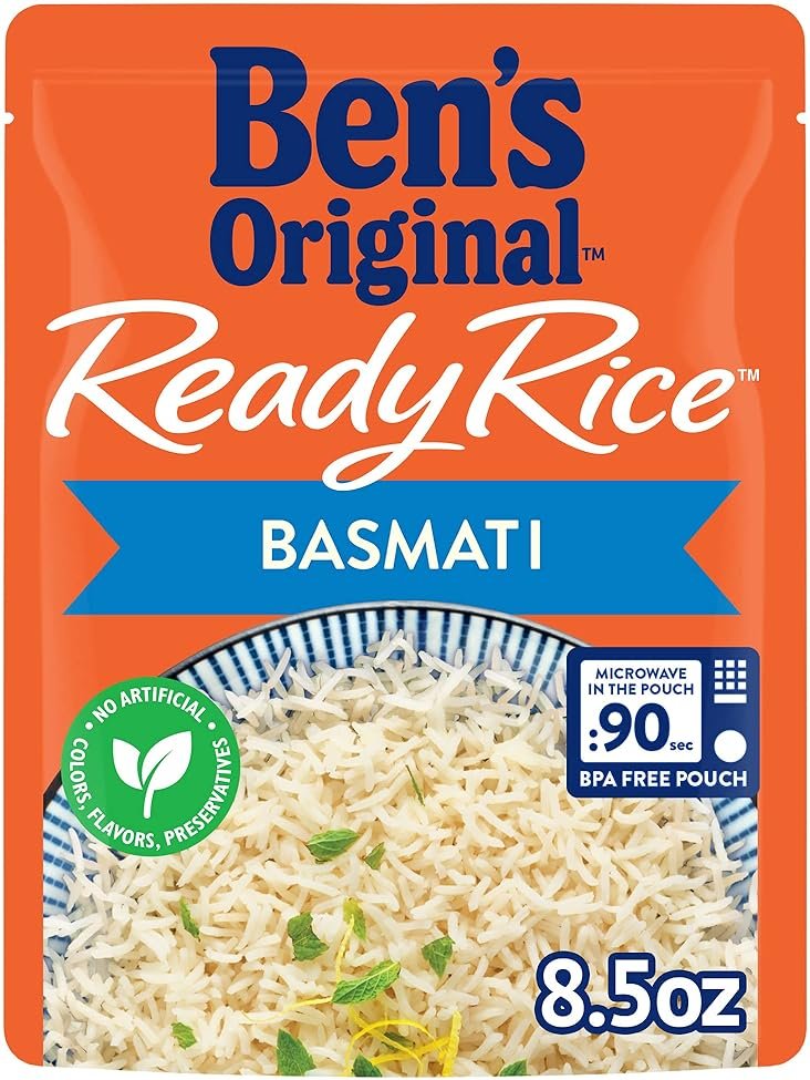 BEN'S ORIGINAL Ready Rice Basmati Rice, Easy Side Dish, 8.5 oz Pouch - Product Image
