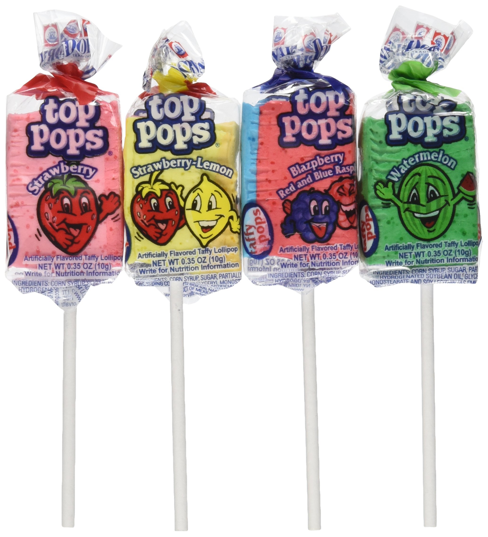 Top/Taffy pops Assorted Flavors 48ct - Product Image