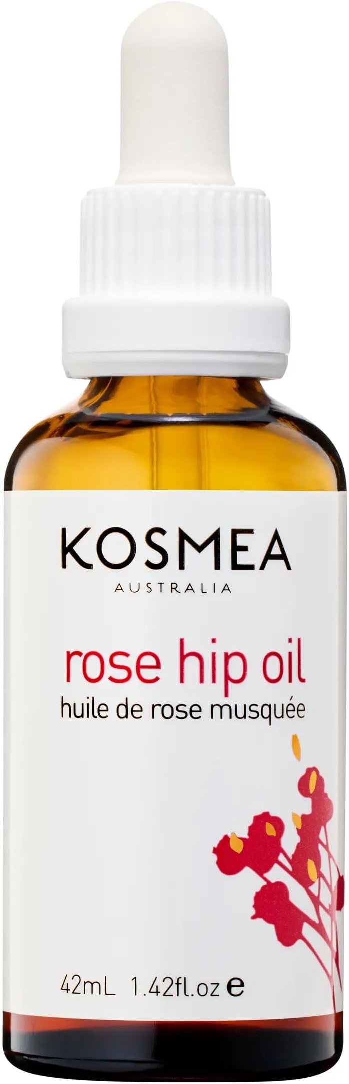 Kosmea Rosehip Oil – Sustainably Harvested, Anti-Aging Benefits for Face & Body – Premium Quality Oil Using the Entire Fruit, Seed & Skin - 1.42 fl oz - Product Image