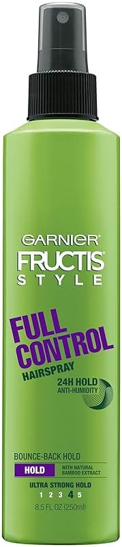Garnier Fructis Sky-Hi Volume Hairspray, Anti-Humidity Volumizing Spray With Bamboo Extract, Provides 24-Hour of Flexible Hold and Frizz Control, 8.25 oz, 2 Count (Packaging May Vary) - Product Image