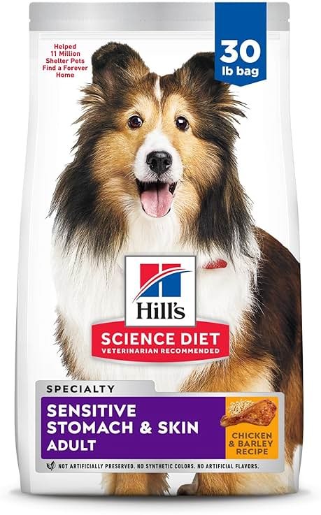 Hill's Science Diet Sensitive Stomach & Skin Dry Dog Food | #1 Veterinarian Recommended, Adult Formula, Chicken Recipe, 30 lb. Bag - Product Image