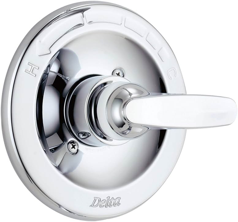 Delta Foundations 13 Series Single-Function Valve Trim Kit, Chrome Handle Set for Shower Faucet System, Chrome BT13010 (Valve Not Included) - Product Image