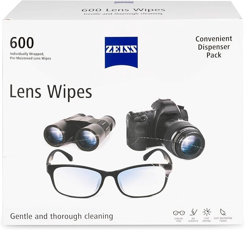 ZEISS Pre-Moistened Lens Cleaning Wipes, 600 Count - Product Image